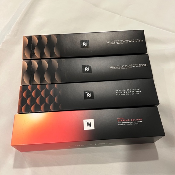 Nespresso Vertuo 4 PC SET: Ginseng Delight, Roasted Hazelnut, 2 Golden Caramel - Picture 3 of 3